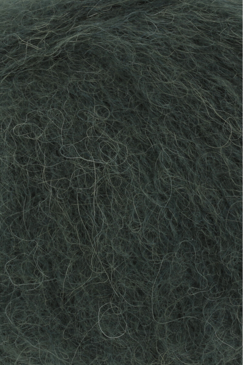 Lang Yarns Suri Alpaca – 25g / 100m – Dark Green (0018) – detail