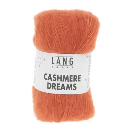Lang Yarns Cashmere Dreams Yarn, 290m / 25g – Pumpkin (0059)