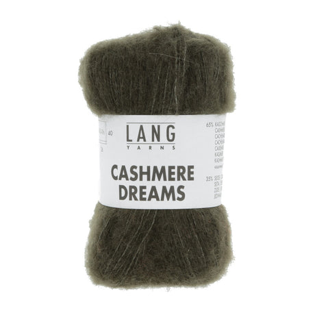 Lang Yarns Cashmere Dreams Yarn, 290m / 25g – Olive (0098)