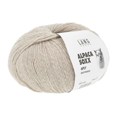 Lang Yarns Alpaca Soxx 6-ply Yarn, 390m / 150g – Sand Mélange (0026)
