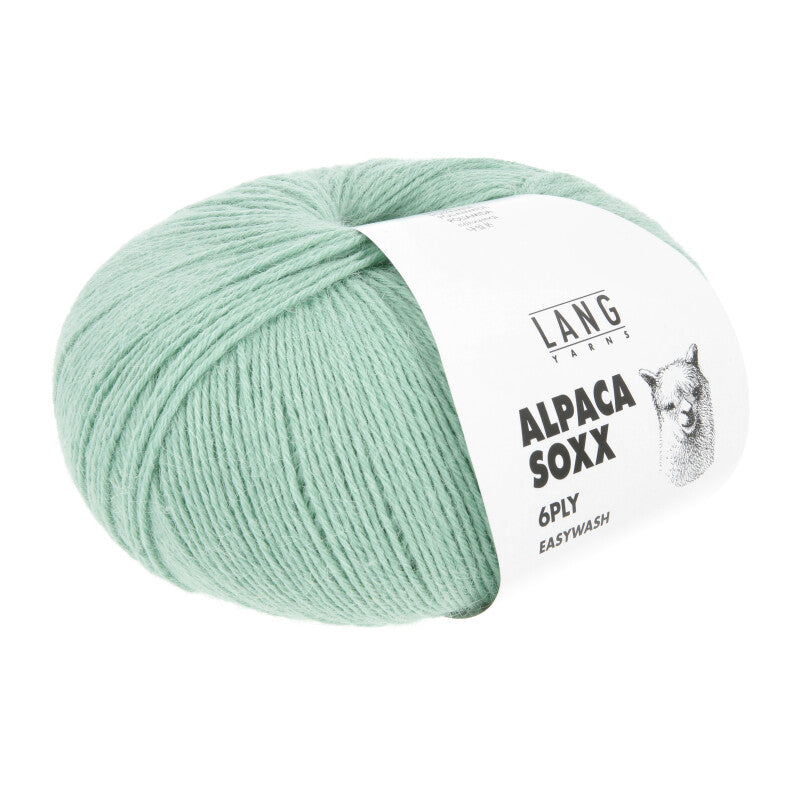Lang Yarns Alpaca Soxx 6-ply Yarn, 390m / 150g – Sea Foam (0172)