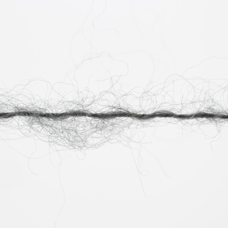 Lang Yarns Zen – 25g / 200m – Grey Mélange (0005) – yarn texture
