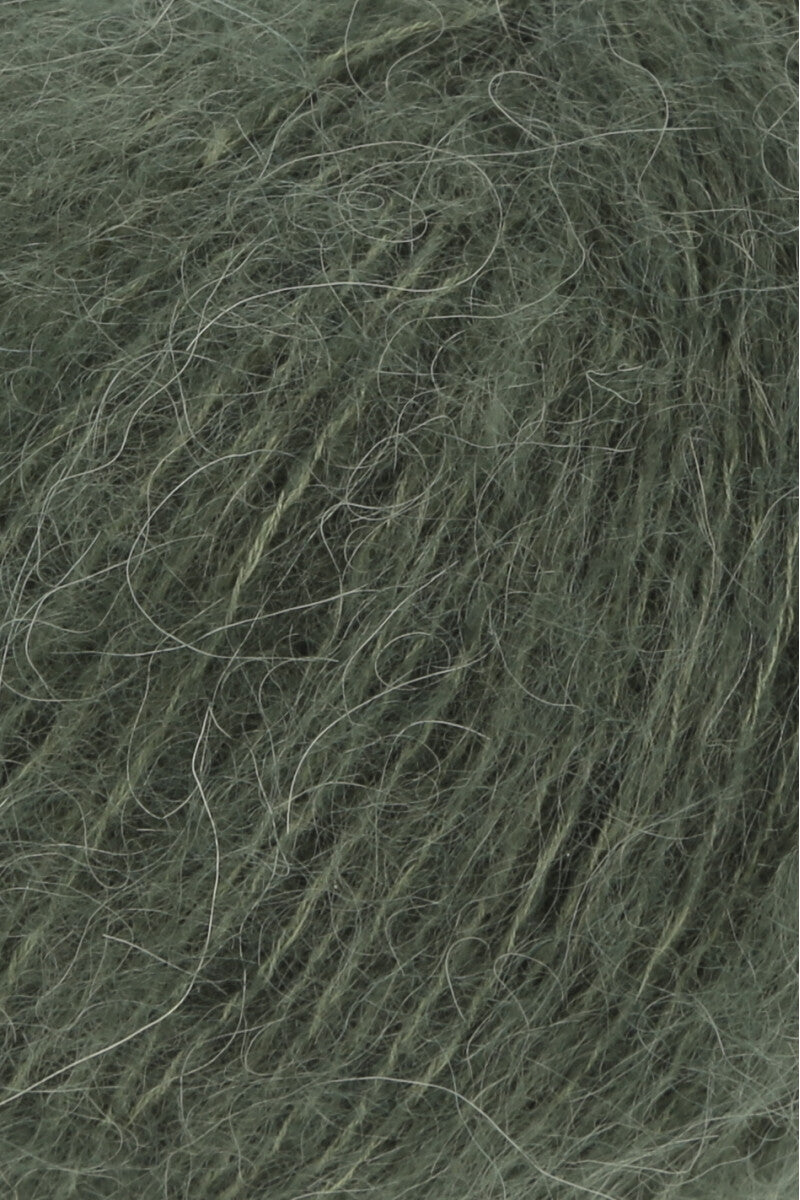 Lang Yarns Zen – 25g / 200m – Olive (0098) – detail