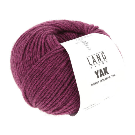 Lang Yarns Yak – 50g / 120m – Raspberry Mélange (0065)