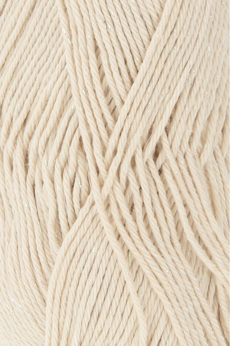 Lang Yarns Quattro Lamé – 50g / 120m – Cream (0002) – detail