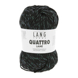 Lang Yarns Quattro Lamé – 50g / 120m – Black (0004)