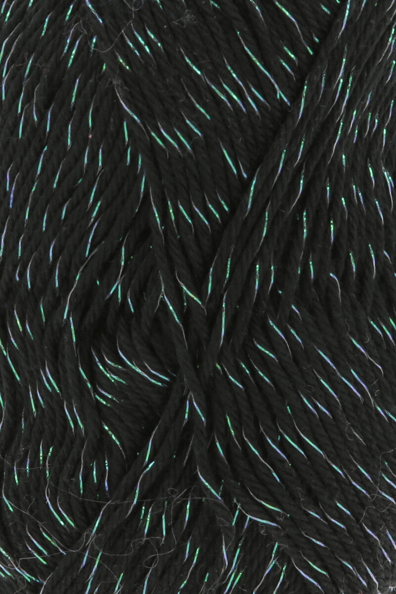 Lang Yarns Quattro Lamé – 50g / 120m – Black (0004) – detail