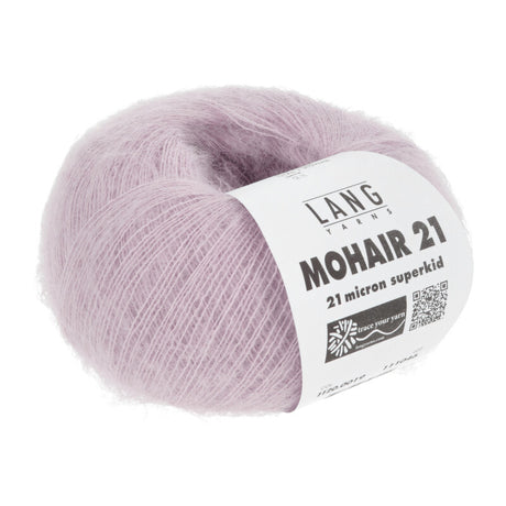 Lang Yarns Mohair 21 Yarn, 375m / 25g – Rose (0019)