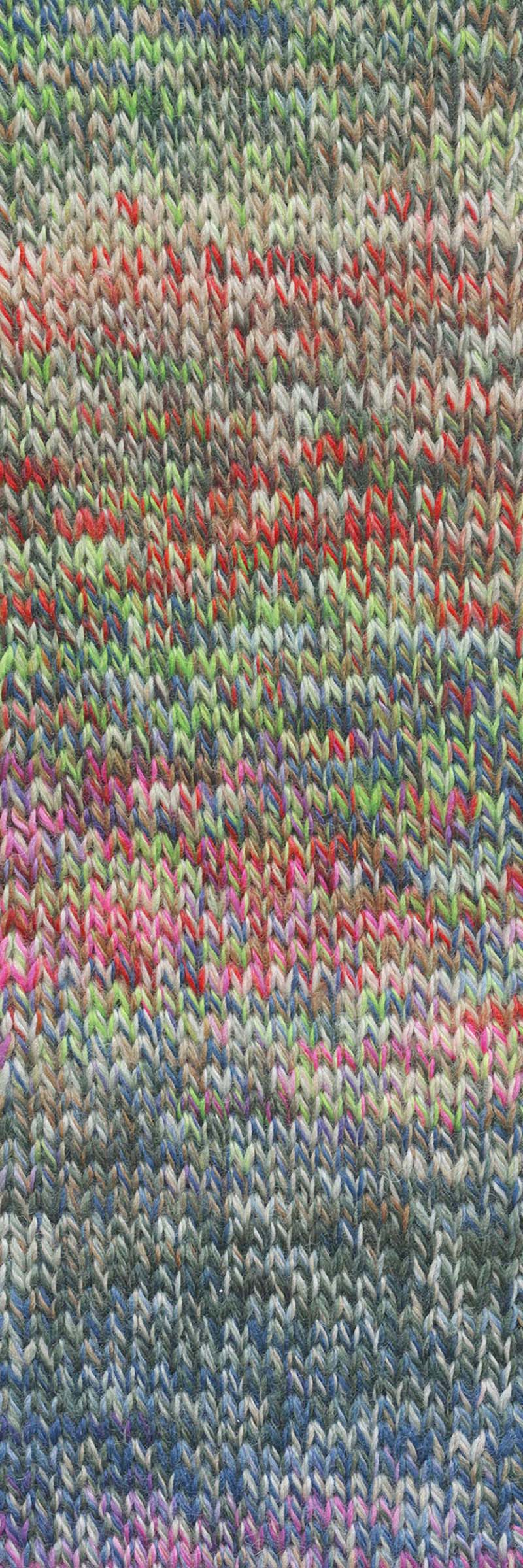 Lang Yarns Move 4-ply – 100g / 400m – Darkgreen/Neongreen/Pink/Petrol (0018) – detail