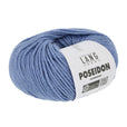 Lang Yarns Poseidon yarn, Light Jeans, colour 0033, ball photograph