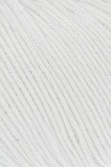 Lang Yarns Baby Cotton – 50g / 180m – White (0001) – detail