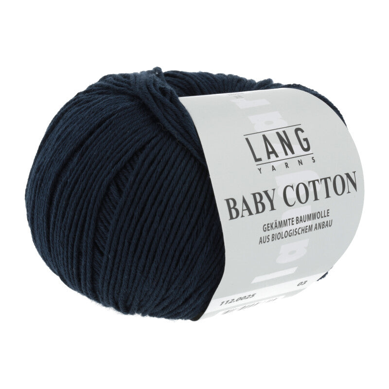 Lang Yarns Baby Cotton – 50g / 180m – Blue Marine (0025)