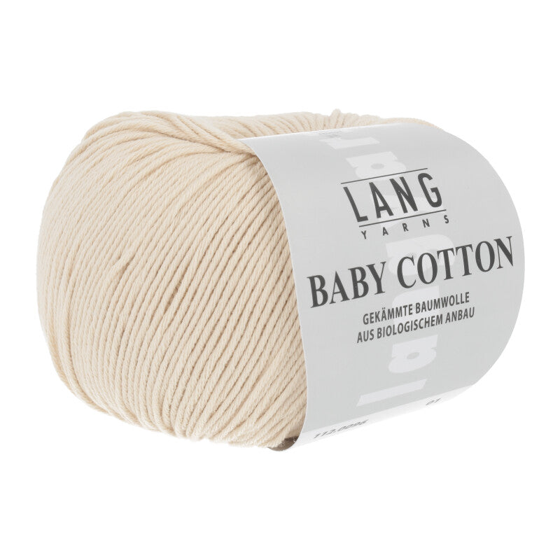 Lang Yarns Baby Cotton – 50g / 180m – Sand (0096)
