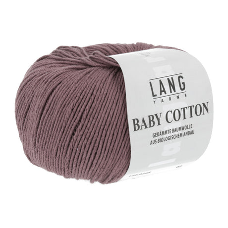 Lang Yarns Baby Cotton – 50g / 180m – Dark Dusky Pink (0248)