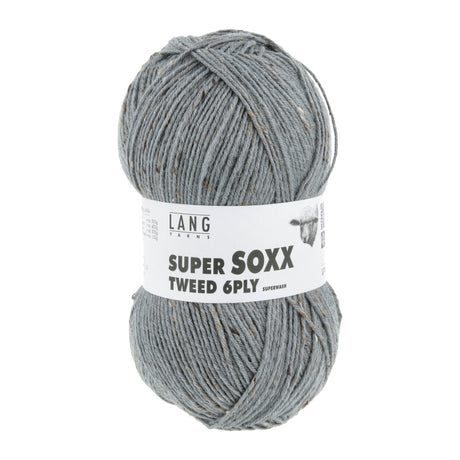 Lang Yarns Super Soxx Tweed 6-ply – 150g / 410m – Mouse Gray (0024)