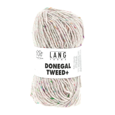 Lang Yarns Donegal Tweed+ Yarn, 105m / 50g – White (0001)