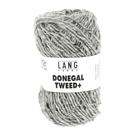 Lang Yarns Donegal Tweed+ Yarn, 105m / 50g – Light Grey (0023)