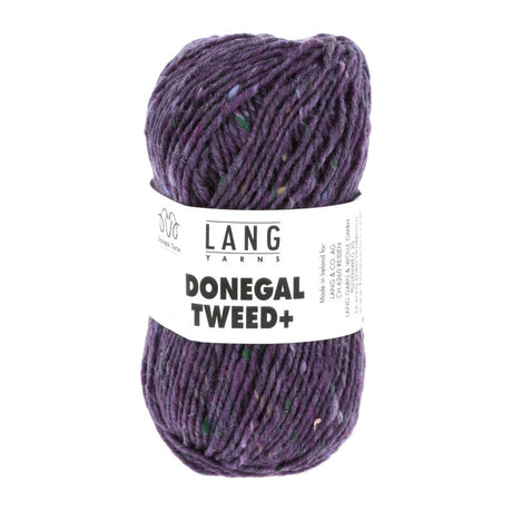 Lang Yarns Donegal Tweed+ Yarn, 105m / 50g – Purple (0090)
