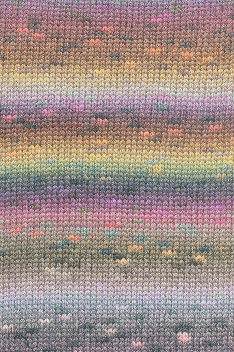 Lang Yarns Magnolia – 100g / 250m – Mustard Yellow/Grey/Fuchsia (0001) – detail