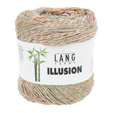 Lang Yarns Illusion – 100g / 270m – Salmon/Orange/Aqua/Offwhite (0011)