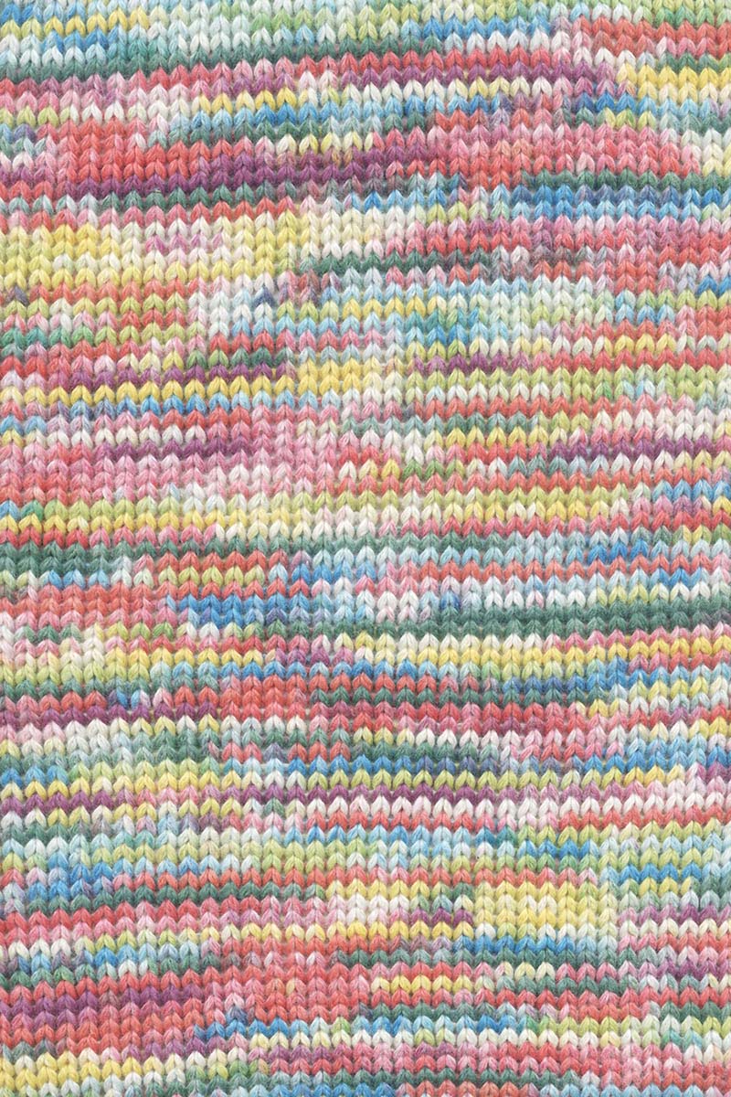 Lang Yarns Lisboa yarn, Red/Dark Green/Blue/Yellow, colour 0007, alternate product photograph