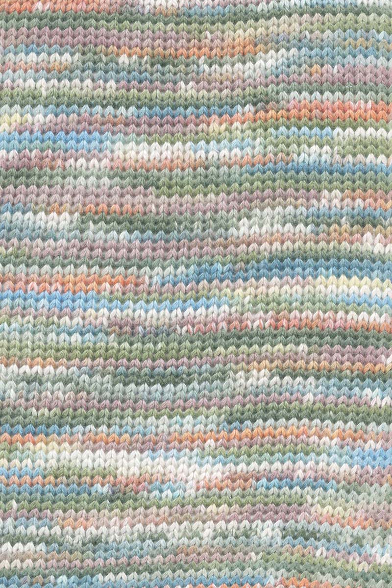 Lang Yarns Lisboa yarn, Olive/Dark Green/Blue/Orange, colour 0011, alternate product photograph