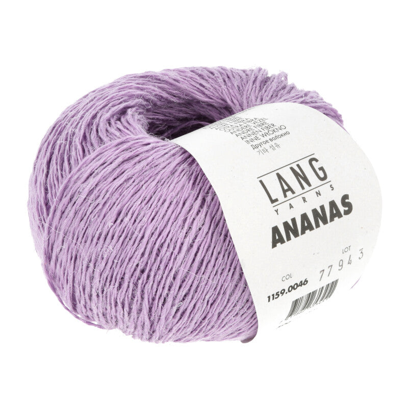 Lang Yarns Ananas yarn, Lilac, colour 0046, ball photograph