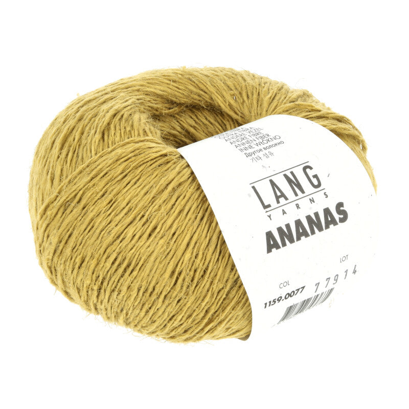 Lang Yarns Ananas yarn, Curry, colour 0077, ball photograph