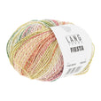 Lang Yarns Fiesta yarn, Dark Green/Orange/Yellow/Rose, colour 0010, ball photograph