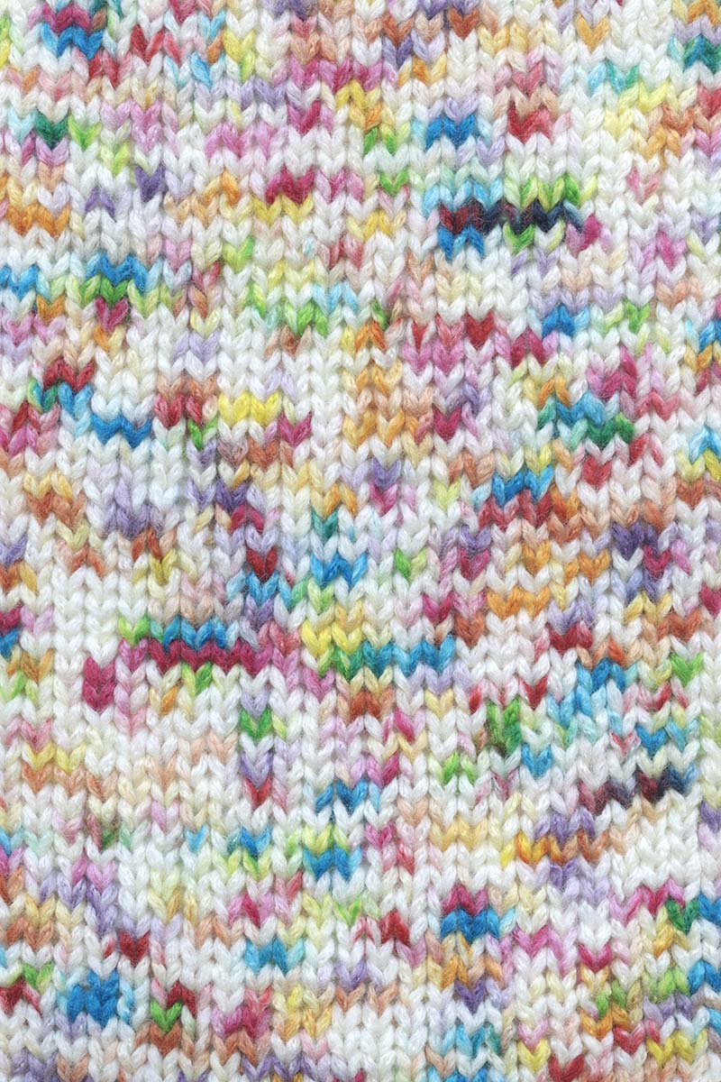 Lang Yarns Mosaic – 100g / 140m – Red/Turquoise/Yellow/Green (0004) – detail