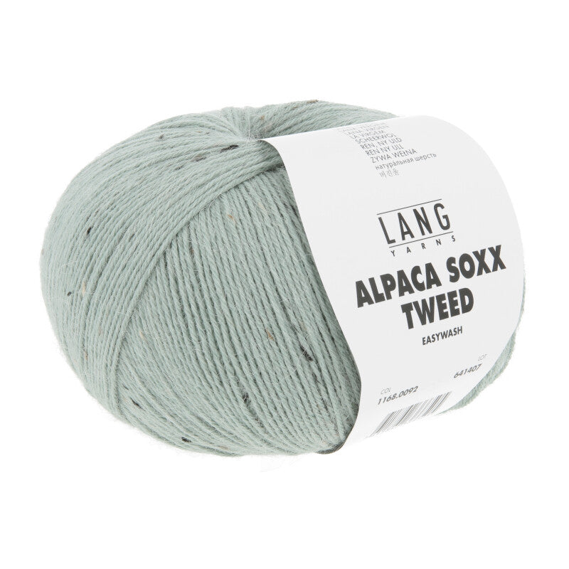 Lang Yarns Alpaca Soxx Tweed – 100g / 387m – Sage (0092)