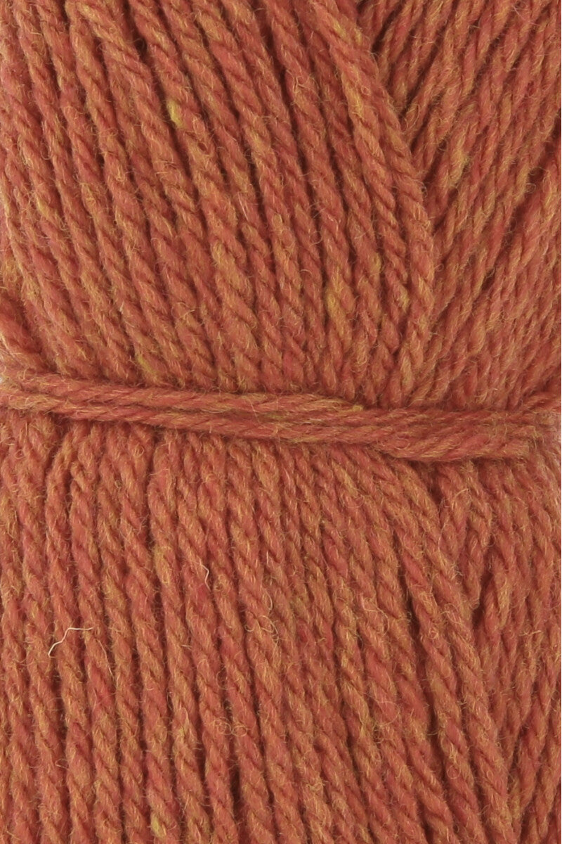 Lang Yarns Donegal Woolen Spun Yarn, 105m / 50g – Orange (0059), yarn texture