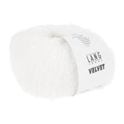 Lang Yarns Velvet – 50g / 170m – White (0001)
