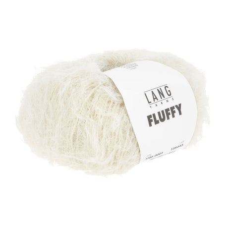 Lang Yarns Fluffy – 50g / 205m – White (0001)