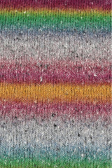 Lang Yarns Galaxy – 50g / 240m – Pink/Orange/Green (0005) – detail
