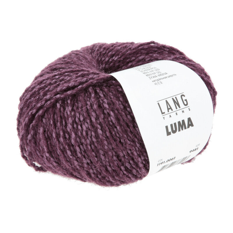 Lang Yarns Luma – 50g / 120m – Dark Red (0061)