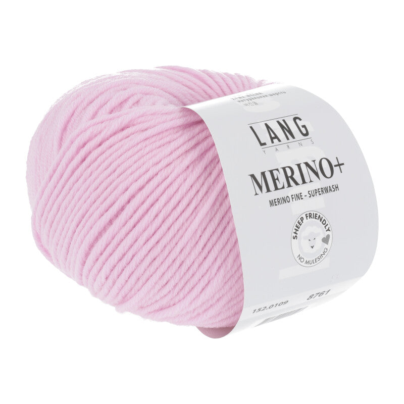 Lang Yarns Merino+ – 50g / 90m – Light Rose (0109)