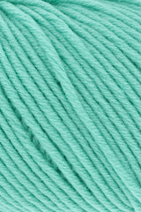Lang Yarns Merino+ – 50g / 90m – Quartz Green (0118) – detail