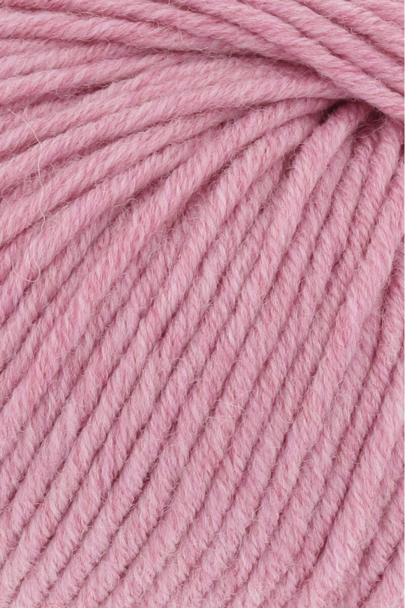 Lang Yarns Merino+ – 50g / 90m – Rose Mélange (0148) – detail