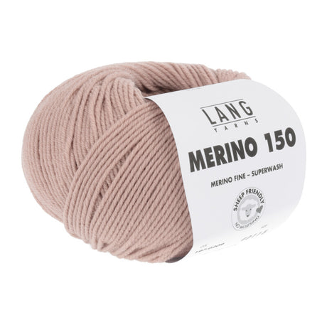 Lang Yarns Merino 150 Yarn, 150m / 50g – Pink Powdeer (0209)