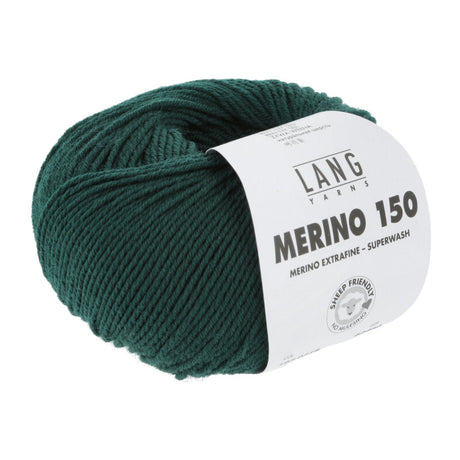 Lang Yarns Merino 150 Yarn, 150m / 50g – Fir (0218)