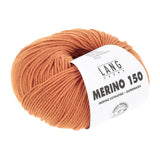 Lang Yarns Merino 150 Yarn, 150m / 50g – Orange (0459)