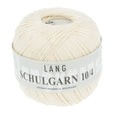 Lang Yarns Schulgarn 10/4 – 100% cotton yarn, 50g/160m – Egg White (0002)