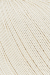 Lang Yarns Schulgarn 10/4 – 100% cotton yarn, 50g/160m – Egg White (0002) – detail