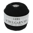 Lang Yarns Schulgarn 10/4 – 100% cotton yarn, 50g/160m – Black (0004)
