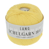 Lang Yarns Schulgarn 10/4 – 100% cotton yarn, 50g/160m – Yellow (0013)