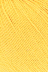 Lang Yarns Schulgarn 10/4 – 100% cotton yarn, 50g/160m – Gold (0077) – detail