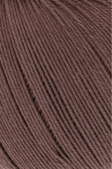 Lang Yarns Schulgarn 10/4 – 100% cotton yarn, 50g/160m – Brown (0095) – detail