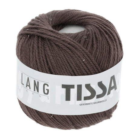 Lang Yarns Tissa – 50g / 80m – Dark Brown (0067)