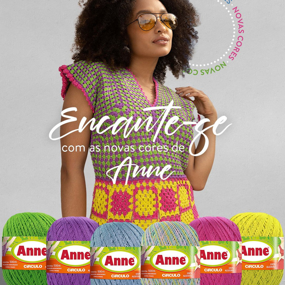 Rolls of Circulo ANNE Cotton Yarn displayed.